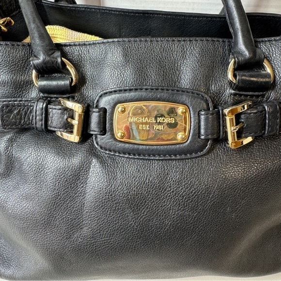 Michael Kors Black Hamilton Crossbody Hobo Bag - Picture 4 of 16